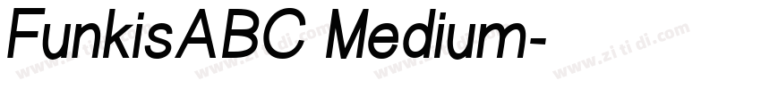 FunkisABC Medium字体转换